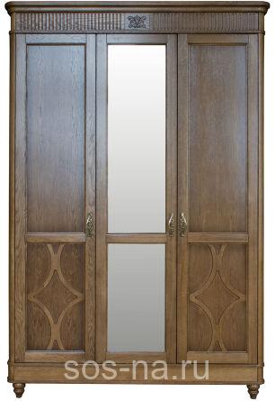 Шкаф для одежды 3д Юстина БМ2.691.1.03-01 (2358-01)